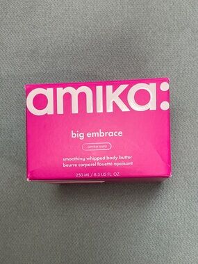 amika Big Embrace Smoothing Whipped Body Butter - Bright Pink
